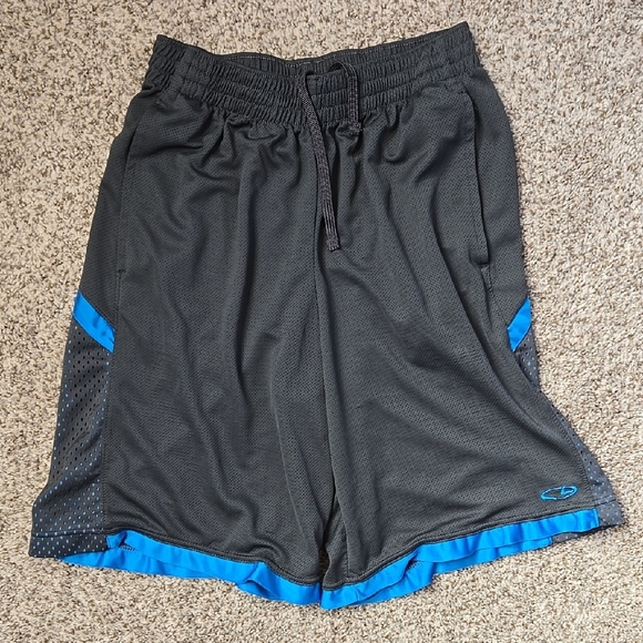 Champion Other - Champion Black and Blue Athletic Shorts with Breathable Fabric